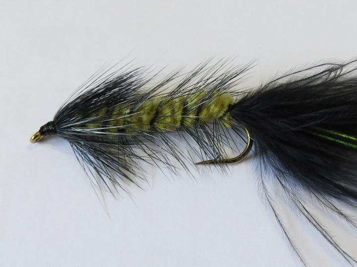 Black & Olive Woolly Bugger